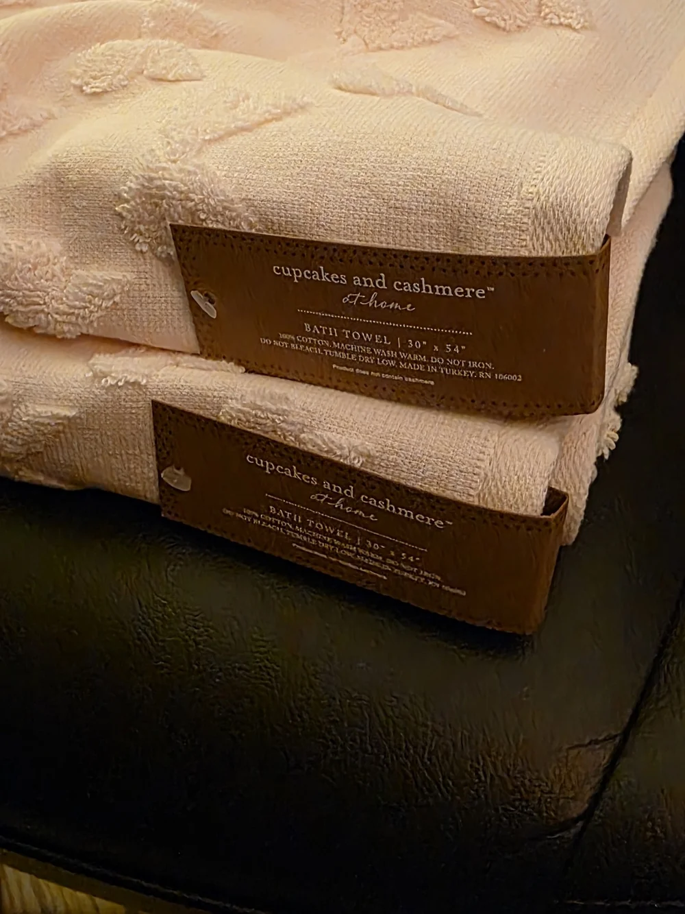 cupcakes & cashmere Blush Pink Decorative Bath Towels